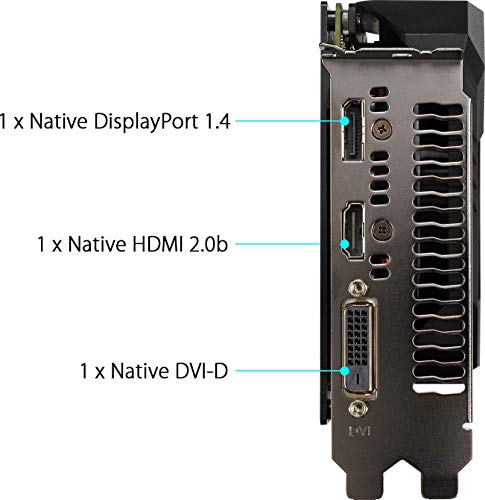 Image of ASUS TUF Gaming GeForce GTX 1660 Super Overclocked 6GB Edition HDMI DP DVI Gaming Graphics Card, 3 Year Warranty