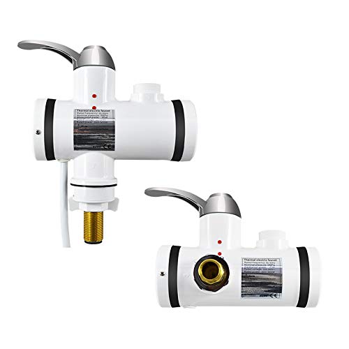Rubinetto Acqua Elettrico Riscaldatore di acqua istantaneo Rubinetto Caldaia Rubinetto Riscaldamento Bagno Doccia con acqua calda Riscaldatore senza serbatoio Calore elettrico 220V Rubinetto Elettrico