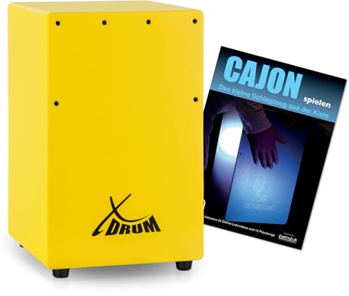 XDrum KC-37G Kinder-Cajon Set - Kleine Cajon Für Kinder - 36 cm...