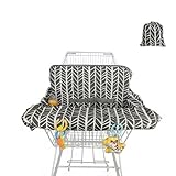Shopping cart Cover for Baby, high Chair Cover with Detachable Storage Bag, Black