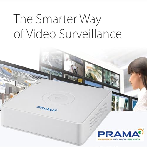 Image of Prama PT-DR1A04U-K1 4 Channel DVR with H.265 Pro+ Compression, 8 MP Lite Recording, Long-Distance HDTVI Transmission up to 1200m.