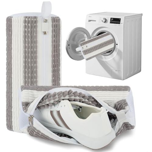 Shoe Washing Machine Bag 2pc Shoe Bags for Washing Machine Reusable Shoe Laundry Bags With Unique Self-locking Zipper Design for All Tennis Slippers Sneakers