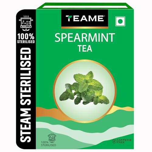 Image of TE-A-ME Spearmint Infusion - 50g (50+ Cups) | Spearmint Leaves for PCOS, PCOD & Facial Hair | Helps - Balance Hormones, Reduces Facial Hair & Acne | Supports Digestion | Herbal Tea - Dried Loose Leaf - Caffeine Free