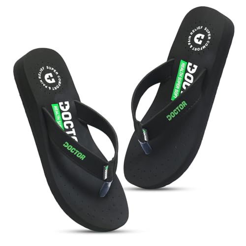 Image of DOCTOR HEALTH SUPER SOFT Women's Orthopedic Sandals And Slippers | Lightweight Anti-Skid Comfort Slides for Heel Pain Relief | Soft Cushion Sole Footwear for Everyday Use