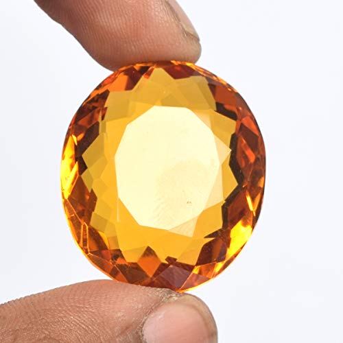 GEMHUB Yellow Citrine Oval Cut Loose Gemstone3