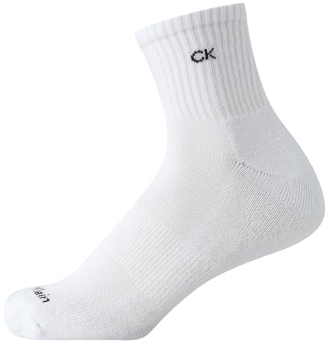 Image of Calvin Klein Womens 12 Pack Terry Cushioned High Quarter Socks