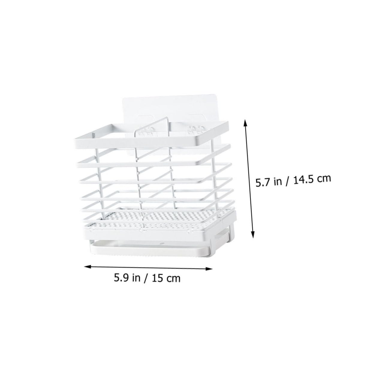 HOLIDYOYO 1pc Multifunctional Wall Mounted Chopsticks Holder Rack Kitchen Storage Organizer for Easy Drainage Space Saving Design Telescopic for Home Restaurant and Hotel Use