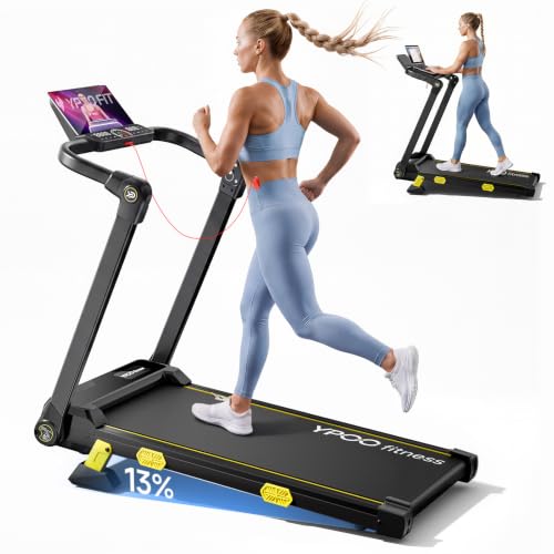 Image of YPOO Walking Pad Incline, Treadmills for Home, Handle Bar, Foldable, 300LBS