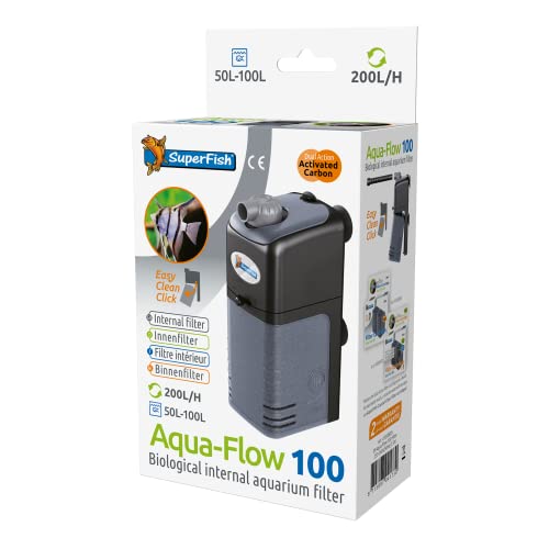 Superfish 573036/1590 Aquarium Wasserfilter Aqua-flow-100, UK-Stecker