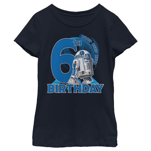 STAR WARS Girl's R2-D2 6th Birthday T-Shirt