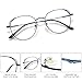 SOJOS Cat Eye Blue Light Blocking Glasses Hipster Metal Frame Women Eyeglasses She Young Matte Black and Blue Frame Anti-Blue Light Lens