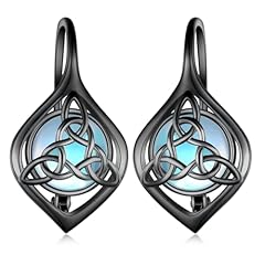 Moonstone Celtic Knot-Black