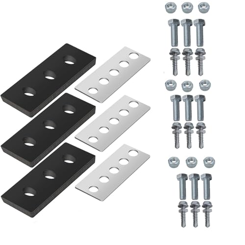 LINPGOLNE 3/8inch Snow Blower Impeller Modification Kit Blade Universal,for Modifies 2-Stage Machine Snow Blower Impeller Including Installation Hardware(3 Pack)