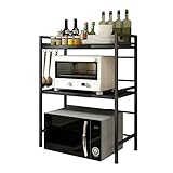 Redwestmelon Verstellbarer Mikrowellenherd Reiskocher Ständer Halter Küchenarbeitsplatte Aufbewahrung Organizer Regal Freistehendes Erweiterbares Gewürzregal