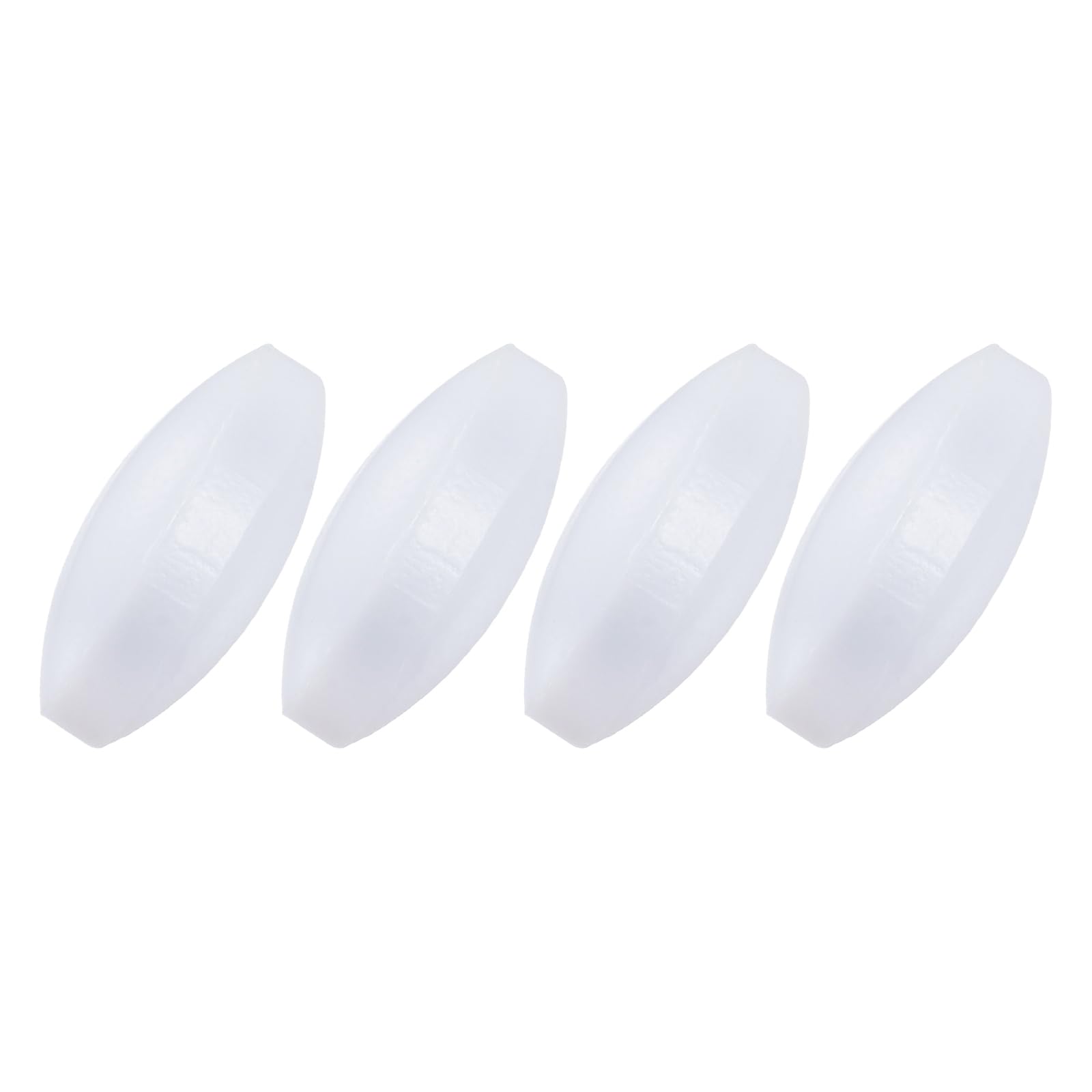 YOKIVE 4pz magnetici Barra Agitazione, Laboratorio Bar Oliva Forma Mescola Liquidi Ottimo per Laboratori, (Bianco, 0.79