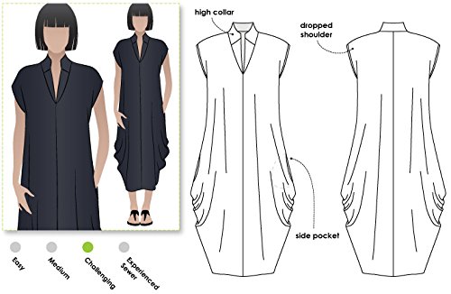 Style Arc Sewing Pattern - Toni Designer Dress (Sizes 18-30)