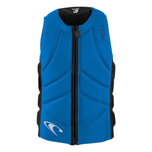 O'Neill Wetsuits Men's Slasher Comp Life Vest, Ocean/Black, Large