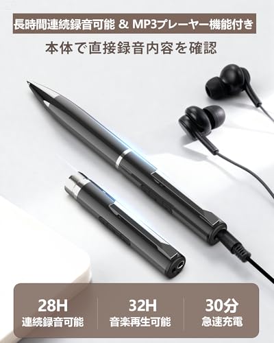 AHEHO 128GBボイスレコーダー Z02 の商品画像 4