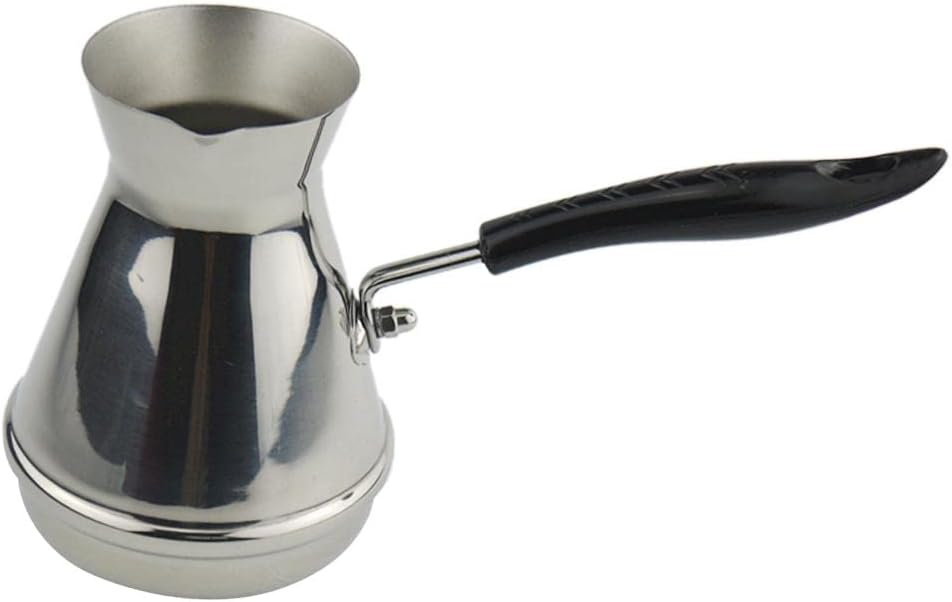 Stainless Steel Turkish Coffee Pot Barista Decanter Pitcher for Holiday Cooking 1150Ml