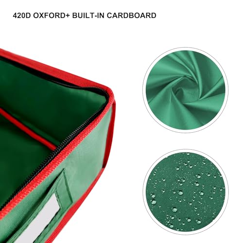Wrapping Paper Storage Bag- Stable Gift Wrapping Paper Storage Box, 83×36×12 CM Durable 420D Oxford and Cardboard, Gift Wrap Storage Bag for Gift Bag, Postcard, Wall Paper Roll - Image 5