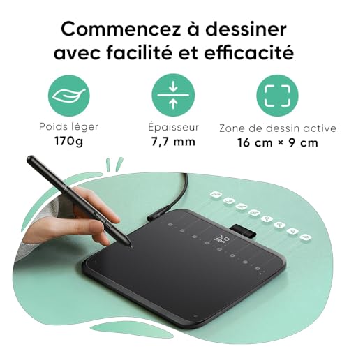 XPPen Deco 640 Tablette Dessin à Stylet 16384 Niveaux avec Inclinaison 60° – vue 4