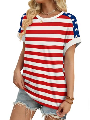 Image of WIHOLL Womens Tops Short Sleeve Shirts Summer Outfits 2026 Spring Dressy Casual Clothes Clothing