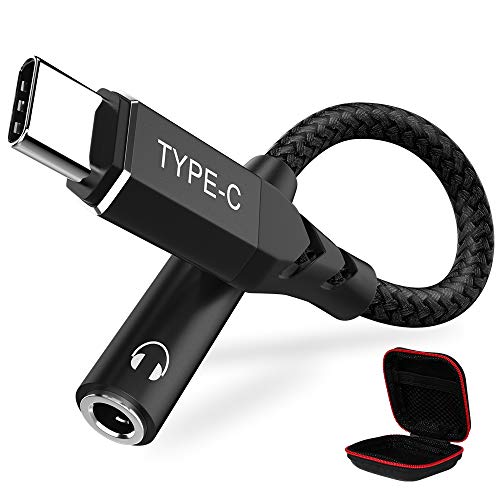 USB C to 3.5mm Headphone Adapter, USB Type C to AUX Dongle for Samsung