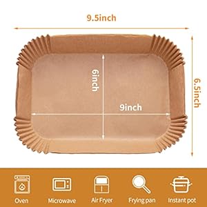 Airfryerdisposablepaperliner100pcsfoodgradeparchmentlinersforninjadz201ninjafoodidualairfryeraccessoriesbakingpaper96natural Urban Country Home Decor Air fryer disposable paper liner 100pcs food grade parchment liners for ninja dz201ninja foodi dual air fryer accessories baking paper 9 6 natural urban country home decor