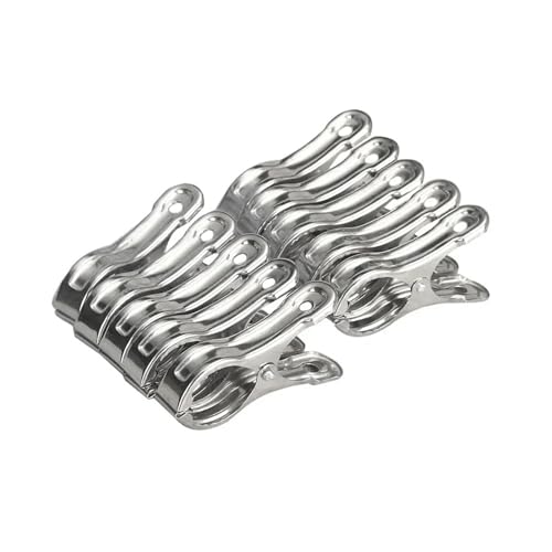 20PCS Stainless Steel Beach Towel Clips Keep Your Secure Windproof