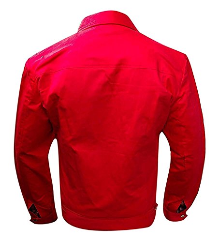Men's James Dean Rebel Without a Cause Jim Stark Red Cordura Jacket3