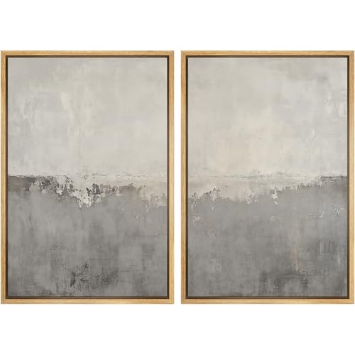SIGNWIN Framed Canvas Print Wall Art Set Industrial Concrete Illustrations