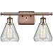 Innovations 516-2W-AC-G275-LED Conesus 2 Bath Vanity Light Part of The Ballston Collection, Antique Copper