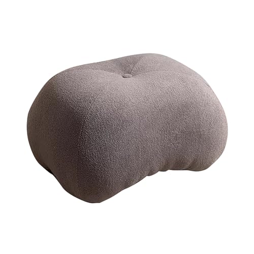 lyxamjrzyp Reposapiés Nórdico, Puff Otomano Tapizado, Taburete Escalón Compacto para Entrada, Reposapiés de Sofá para Sala Dormitorio(Gray)