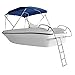 4 Step Boat Ladder, Stainless Steel Telescopic 4 Step Pontoon Boat Ladder, Extendable Dock Ladder for a Pontoon, Max. Load 900 Pound Capacity Marine Telecoping Ladder for Boat Yacht/Swimming Pool