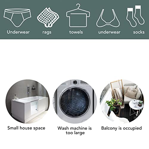 Mini máquina de lavar portátil, design dobrável, ciclo automático, lavadora pequena para lavar roupa