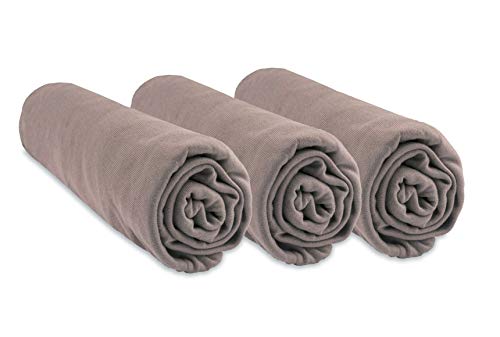 Draps housse 60x120 hypoallergéniques en bambou respirant pour lit bébé