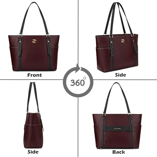 Image of Lavie Signature Women's Harisburg Monogram Tote Laptop Bag | Tote Laptop Bag for Work | Ladies Purse | Stylish Shoulder Bag | Gift for Women