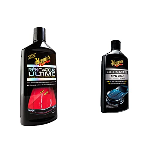 MEGUIAR'S G17216F Rénovateur Ultime - 473 ML & Ultimate Car Polish Lustrant Ultime 473ml