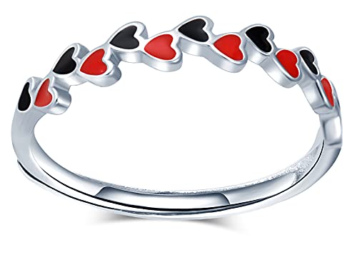 CPSLOVE Anelli cuore da donna ragazza, anello in
