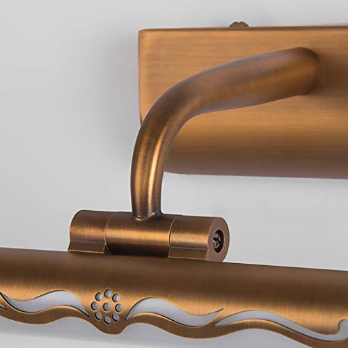 Lampe murale d'armoire de miroir étanche LED rétro réglable