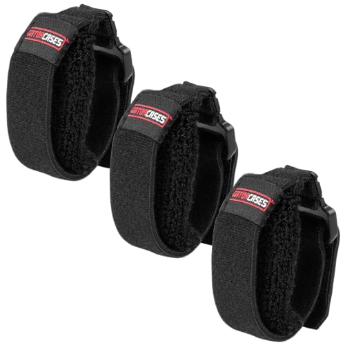 Image of Gator Cases 3-Pack Fret Mute String Dampeners in Size Medium, Black (GTR-FRETMUTEMD-3BK)