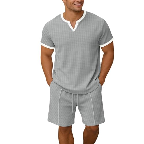 Tenue de maison confortable ensemble T-shirt short athlétique doux XL