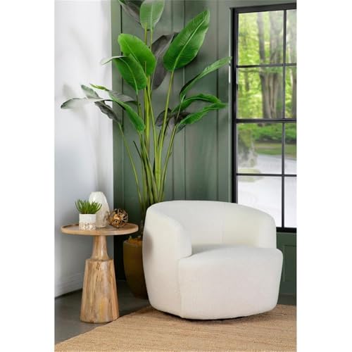 Sillón giratorio piel sintética natural 88.9 cm menta miniatura 2