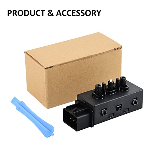 12451495 6-Way Driver Side Power Seat Adjustment Switch Compatible with 2005-2013 Chevy Impala GMC Cadillac Buick,Replacement for SW5162,1S7614, PSW87