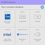 HP Envy Desktop PC, Intel Core i7-14700, 32 GB RAM, 1 TB SSD, Intel UHD Graphics 770, Windows 11 Pro, TE01-5002 (2024) - Image 3