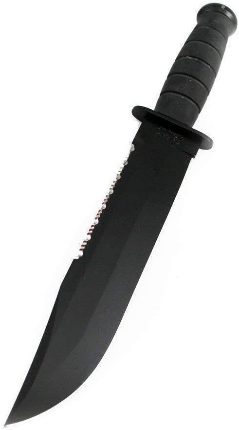 Ka-Bar 2211 KA bar, Kraton Handled Big Brother, Black, 14 1/8-Inch