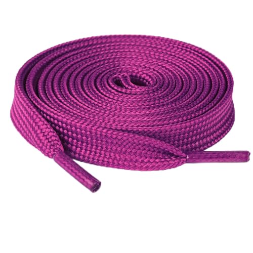 Image of Booyckiy 2 Pairs 2 /5 inch Flat Shoe Laces for Sneakers 31 Colors Shoelaces in 27 inch-72 inch