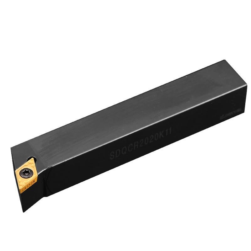 1PC SDQCR1212H11 SDQCR1616H11 SDQCR2020K11 CNC Lathe Cutter Tools External Turning Tool Holder DCMT11T304 DCMT11T308 Insert(SDQCL1212H11,NO Inserts)