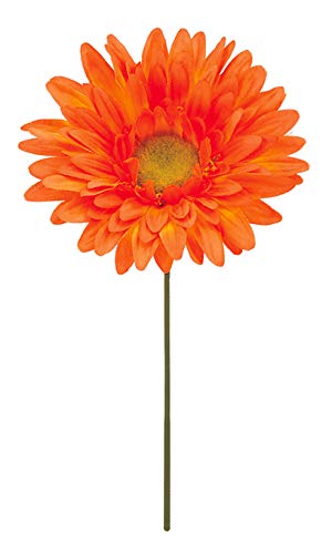 《光触媒》ガーベラピック オレンジ FLP6020ORHI ガーベラ ガーベラピック 造花 ピック アートフラワー アレンジ 光触媒 - （株）デコレーションラボ - 商品画像