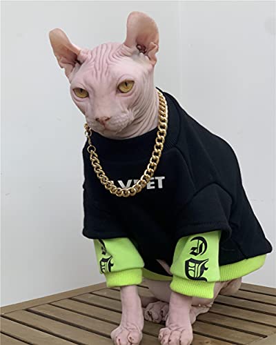 ZHIHAN Gatto Sfinge Vestiti Senza Pelo Maglione